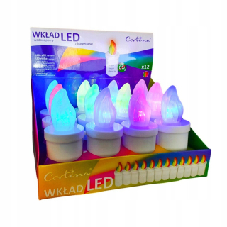 Cortina LED vložky 11 cm, 12 kusov
